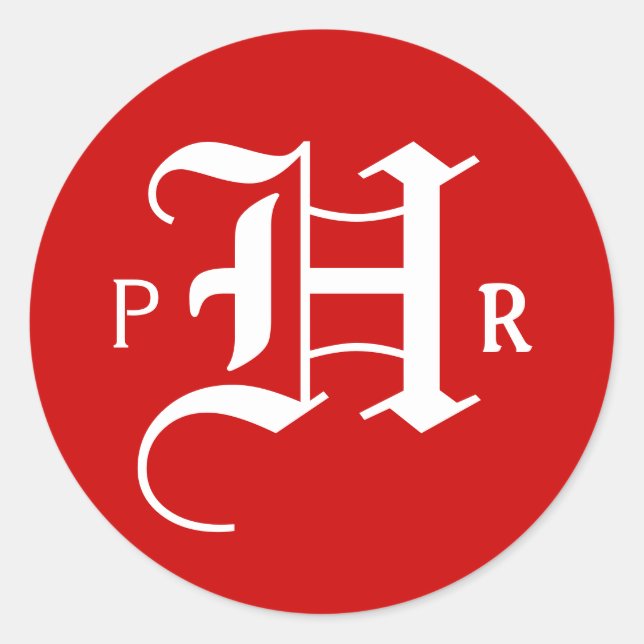 röd runda runt klistermärke (Framsida)