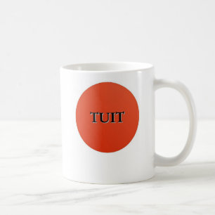 Röd rundaTuit mugg