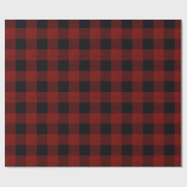 Röd rutig presentpapper