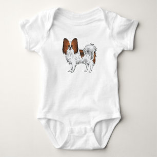 Röd Sable Papillon Glad Liten Leksaksspaniel Hund T Shirt