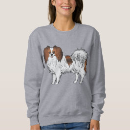 Röd Sable Phalène Glad Liten Leksak Ras Hund T Shirt