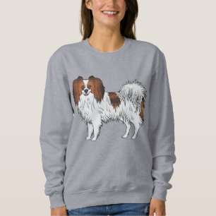 Röd Sable Phalène Glad Liten Leksak Ras Hund T Shirt