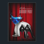 röd såle stiletto flickig martini cocktailparty inbjudningar<br><div class="desc">röd såle stiletto flickig martini cocktailparty,  födelsedagsinbjudningar</div>