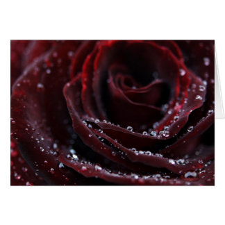 Röd sammet hälsningskort