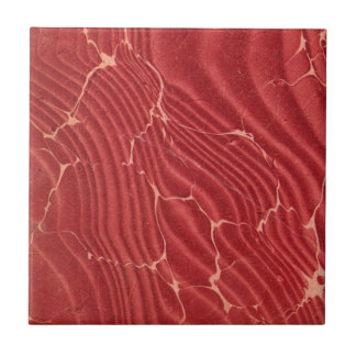 Röd sammet marmorerat Endpaper mönster Kakelplatta