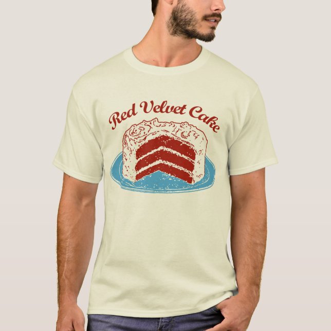 Röd sammettårta tee shirt (Framsida)