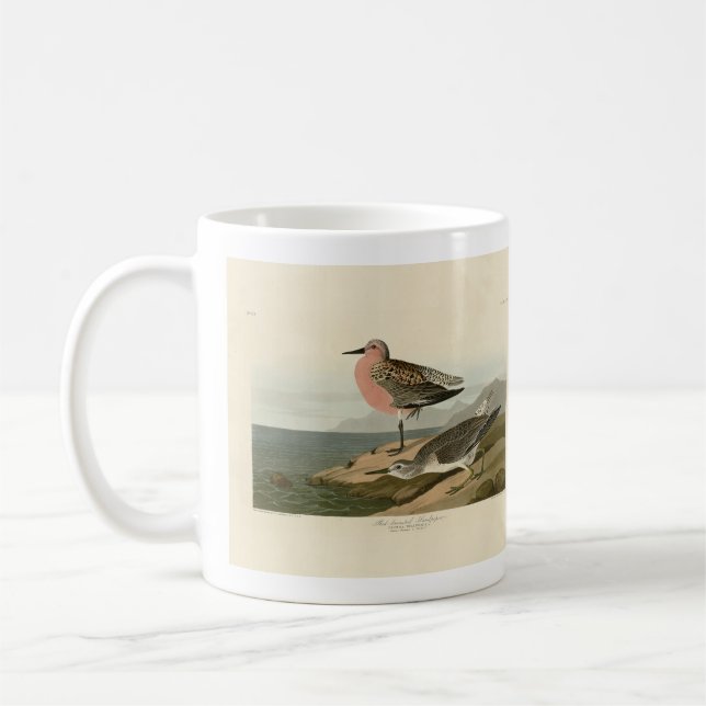 Röd sandpiper, Audubon's Birds of America Kaffemugg (Vänster)