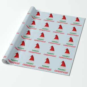 Röd Santa julhatt + "GOD JUL! ", Presentpapper