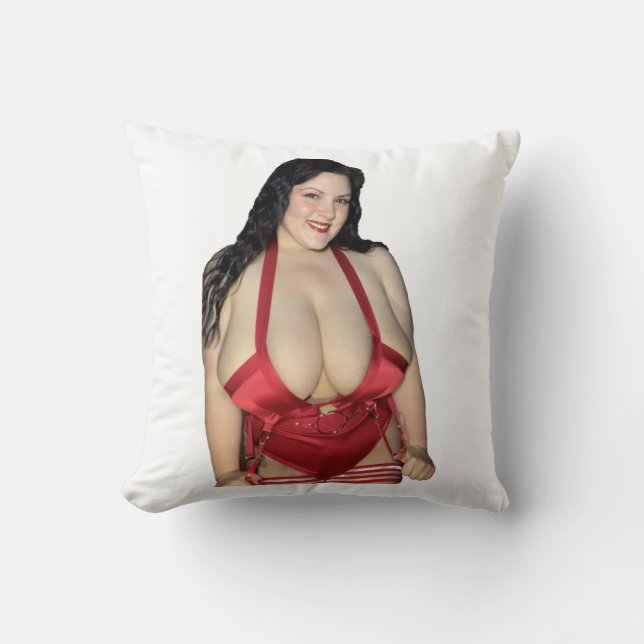 Röd satan, två sider kudde (Framsida)