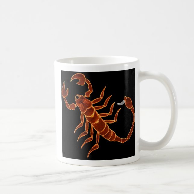 Röd Scorpionmugg Kaffemugg (Höger)