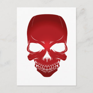 Röd scull vykort