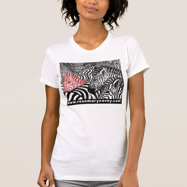 Röd sebra tee shirt (Framsida)