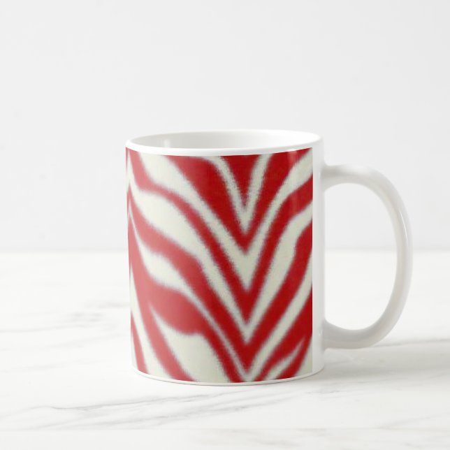 Röd sebramugg kaffemugg (Höger)