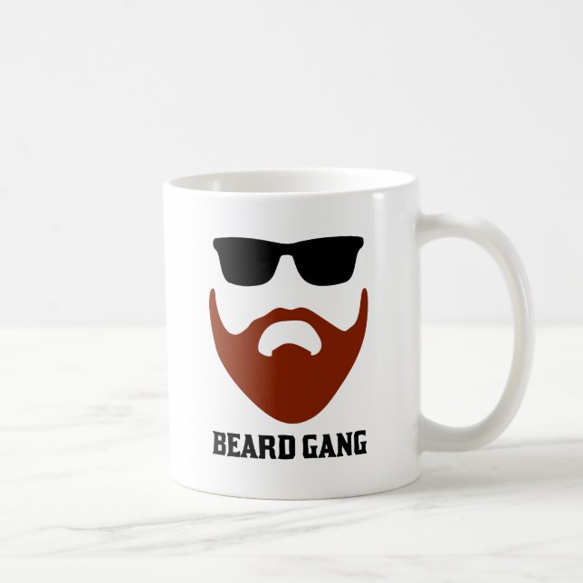Röd skäggliga kaffemugg (Höger)