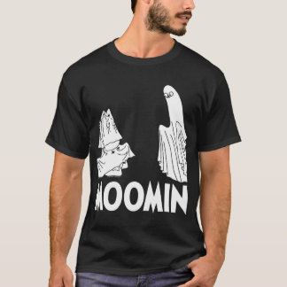Röd skidåkande Moomintroll fast i snö Vinterlekar T Shirt