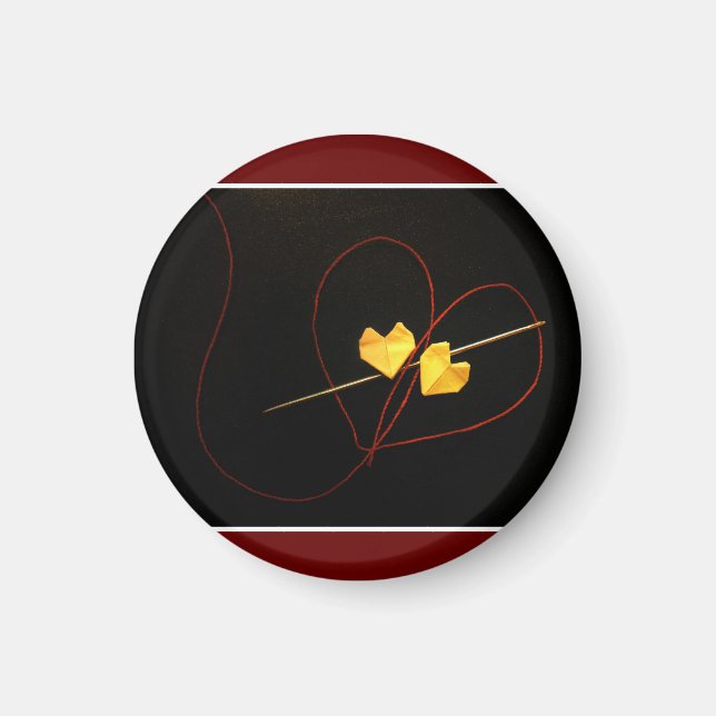 Röd skiva magnet (Framsidan)