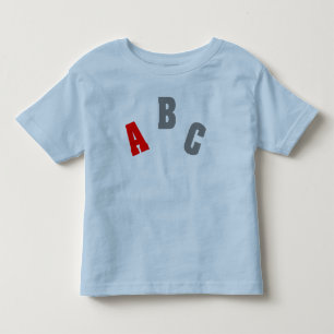 Röd skjorta för ABC T-shirt