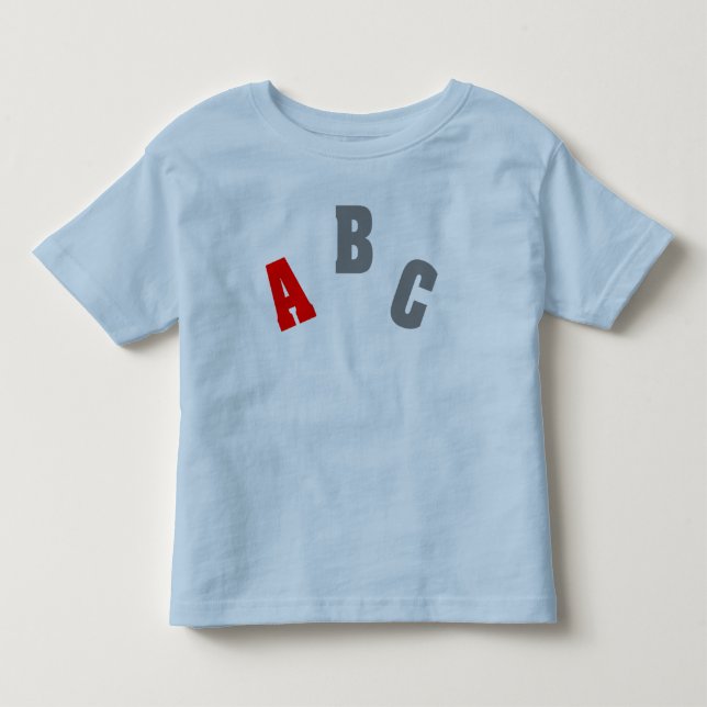 Röd skjorta för ABC T-shirt (Framsida)