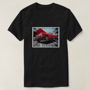 Röd skjorta för Chevrolet Impala Lowriderklassiker T Shirt
