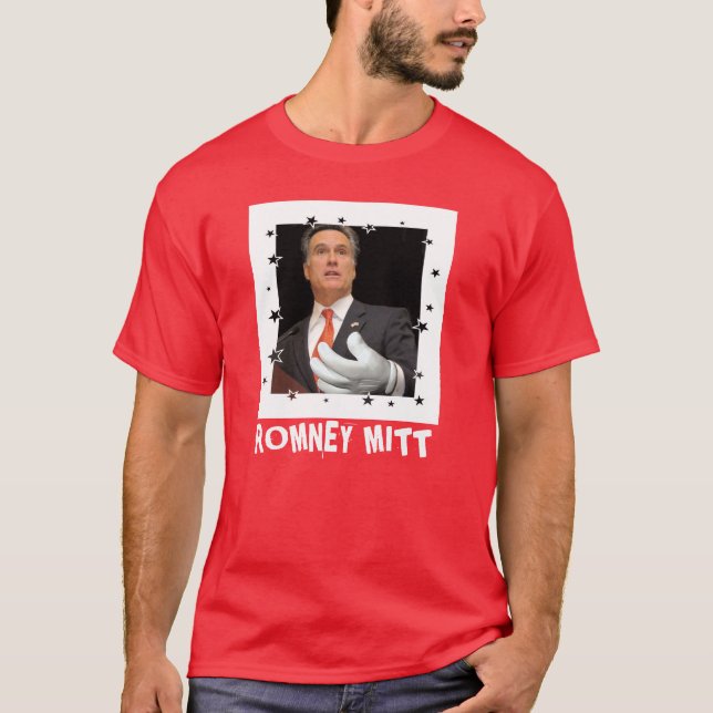 Röd skjorta för Romney karda Tee Shirt (Framsida)