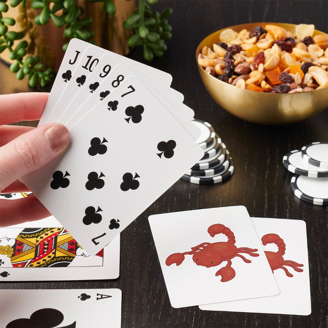 Röd Skorpion Illustration Casinokort (Skapare uppladdad)