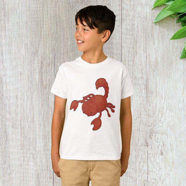 Röd Skorpion Illustration T Shirt (Skapare uppladdad)