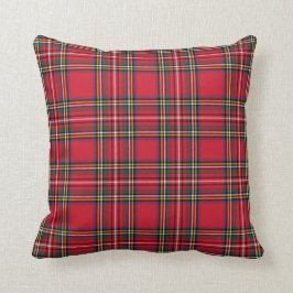 Röd skotsk Tartan kartröja semester Kudde
