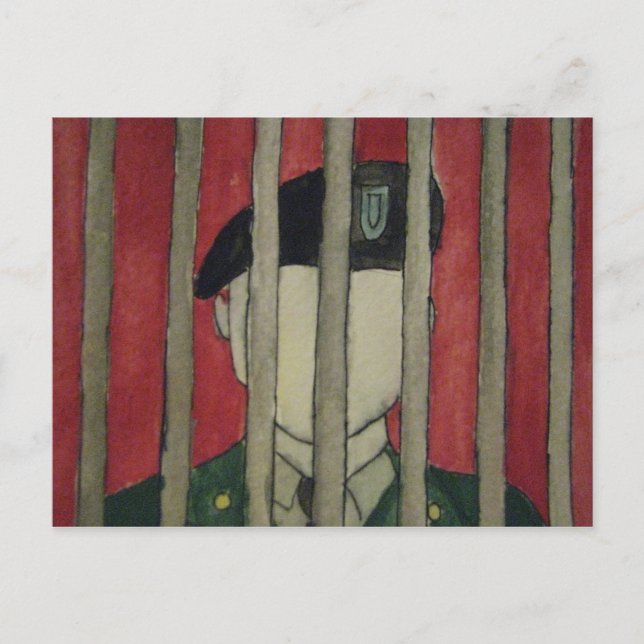 Röd Skräm Vykort (Framsida)