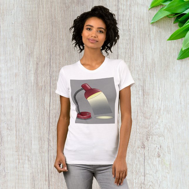 Röd skrivbordslampa Modern belysning T Shirt (Skapare uppladdad)