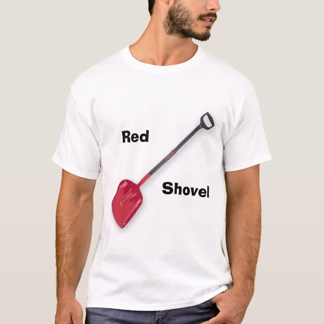 Röd skyffel tee (Framsida)