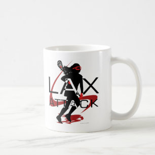 Röd SLAPP attack för Lacrosseflickor Kaffemugg
