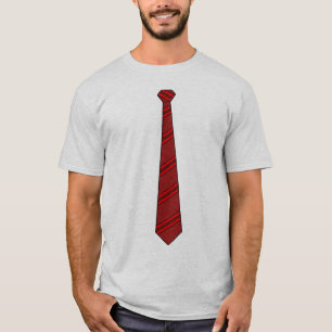 Röd slipsskjorta t-shirt