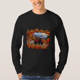 Röd Smoky Mountain Höst Stigterapi T Shirt