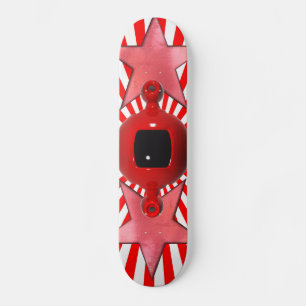 röd, snabb skateboard