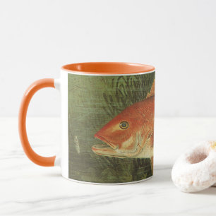Röd snapper fisk av Kilbourne, Vintage marint liv Mugg