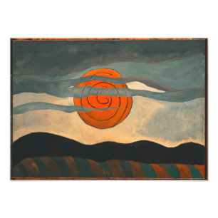 Röd sol Arthur Dove Fototryck