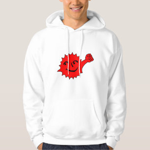 Röd Sol Glädje Maskot Hoodie
