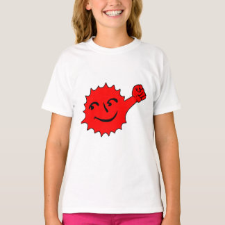 Röd Sol Glädje Maskot T Shirt