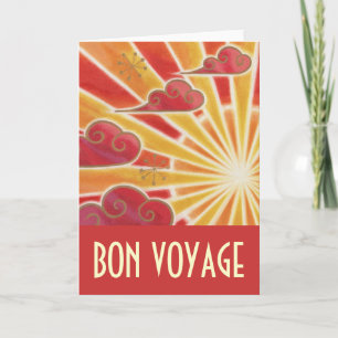 Röd solnedgång (Bon Voyage) Kort