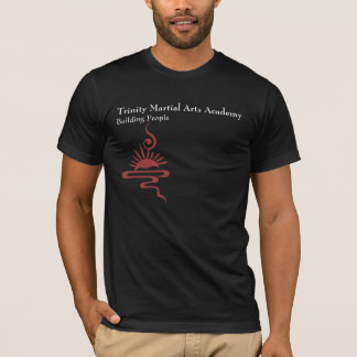 Röd soluppgång tee shirt