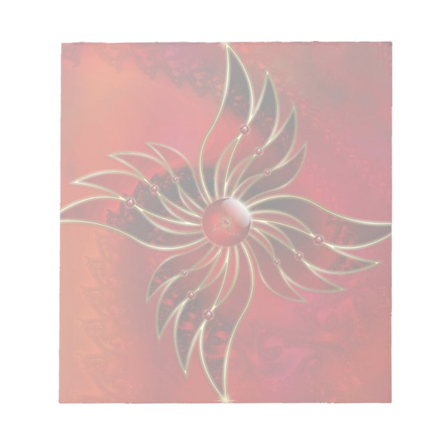 Röd som Flame-Anteckningsblocket Anteckningsblock (Framsida)