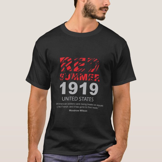Röd sommar 1919 t shirt (Framsida)