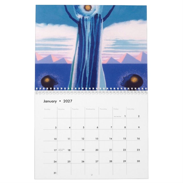 Röd Soulkalender Kalender (Jan 2027)