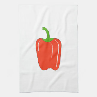 Röd spansk peppar. Helt Kökshandduk