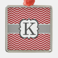 Röd sparre för vitMonogrambrev K