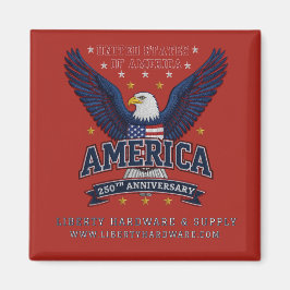Röd Specialkampanj Amerika 250-årsjubileum Eagle Magnet