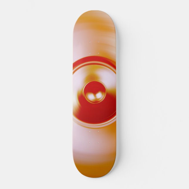 Röd spinnmusikhögtalare mini skateboard bräda 18,5 cm (Framsida)
