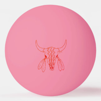 Röd spökdans Buffalo 1 stjärna glöd pingis boll