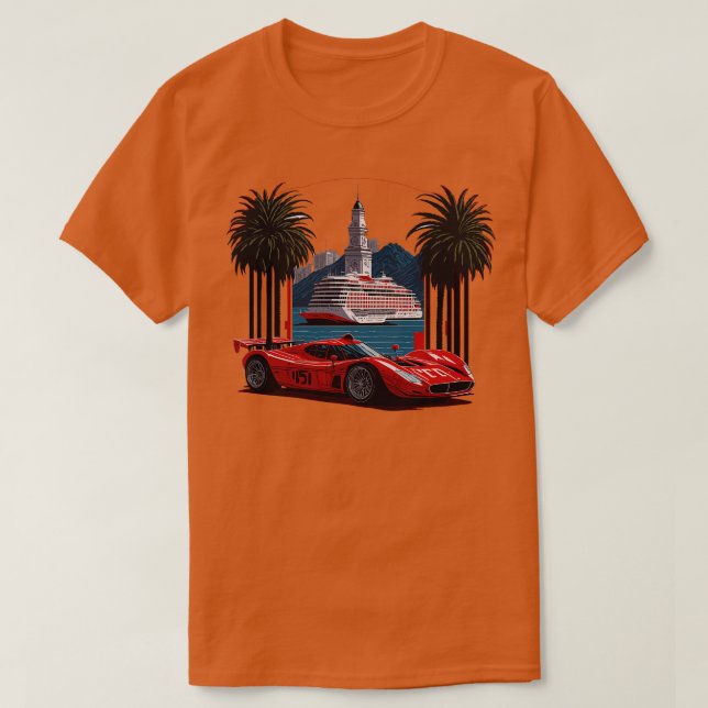 Röd sport t shirt (Design framsida)