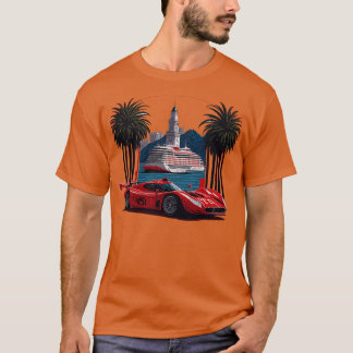 Röd sport t shirt